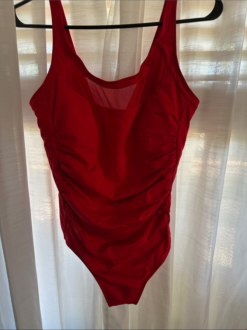 Classic Red One-Piece Swimsuit - Women's Swim